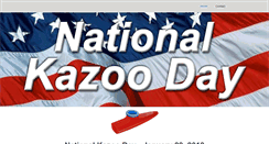 Desktop Screenshot of nationalkazooday.com